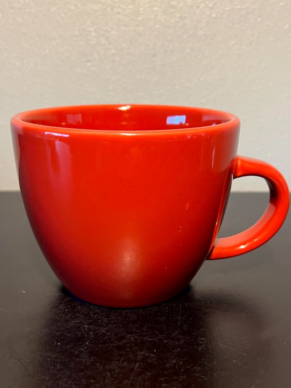 PROJECT 62 Minimalist Vibrant Red Stoneware Wide Rim Coffee Cup Soup Mug 16oz